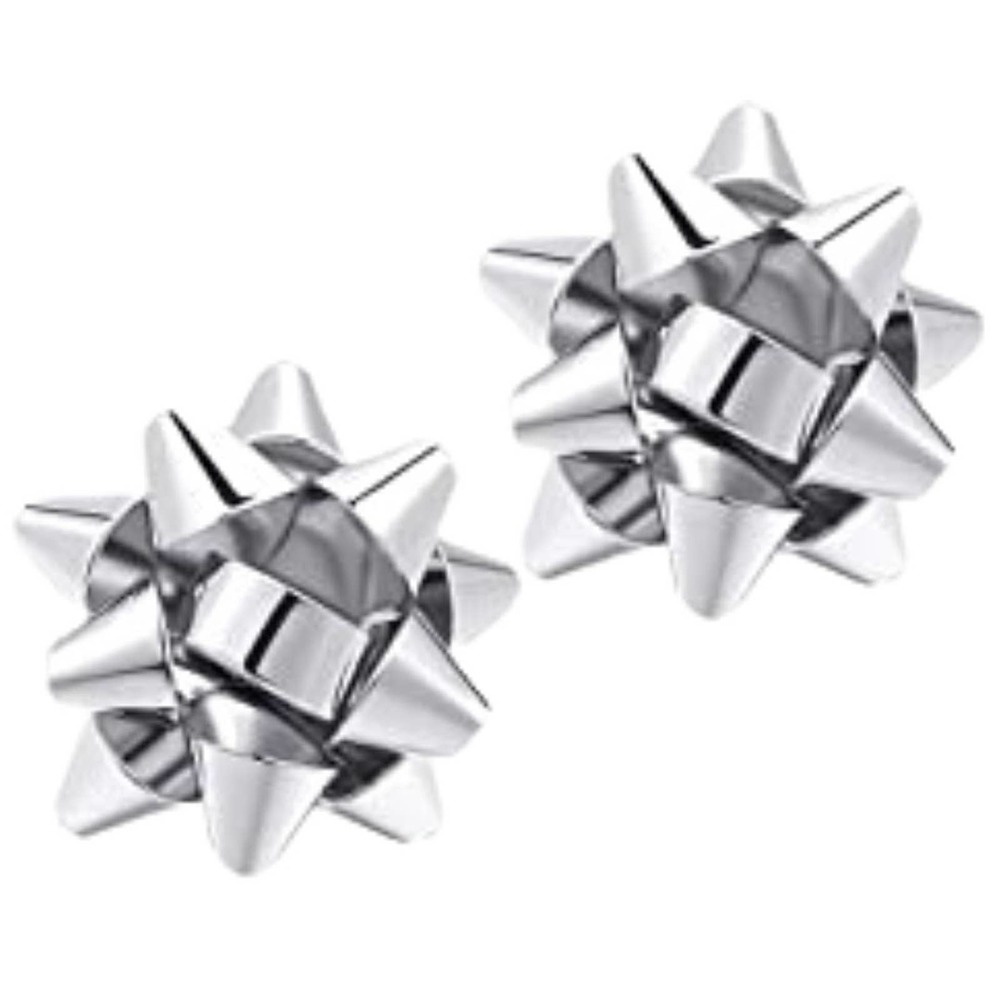 2/$20 SILVER Bows Earrings Christmas Bow Studs Holiday Earrings LIMITED …